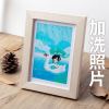实木质相框摆台5寸6寸7寸8寸10寸创意挂墙a4简约画框照片摆件像框|白橡木色+洗照片 6寸横竖摆台(摆台专用)