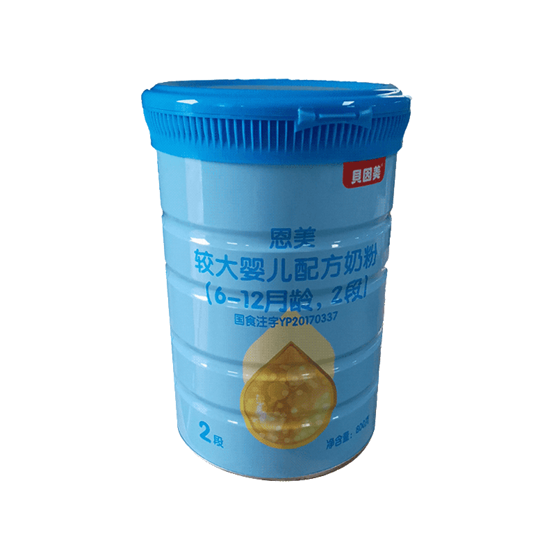 [23年2月产]贝因美恩美较大婴儿配方奶粉二段6-12个月2段800g克*6罐高清大图