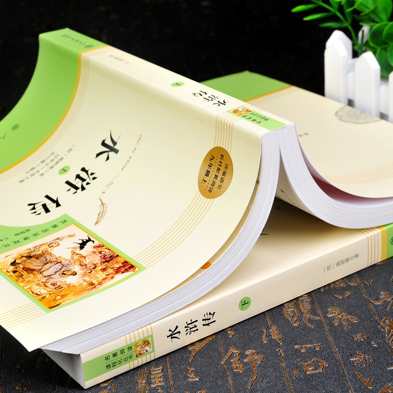 [全2册]水浒传+儒林外史+考点 [正版] 水浒传人民教育出版社全2册施耐庵著 原著 初中九年级上学生版小学生青少年