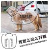 雨披#黑色好看 XS胸围32-36cm 背长22cm 大狗狗雨衣服防水全包金毛拉布拉多中型大型犬萨摩边牧宠物的雨披