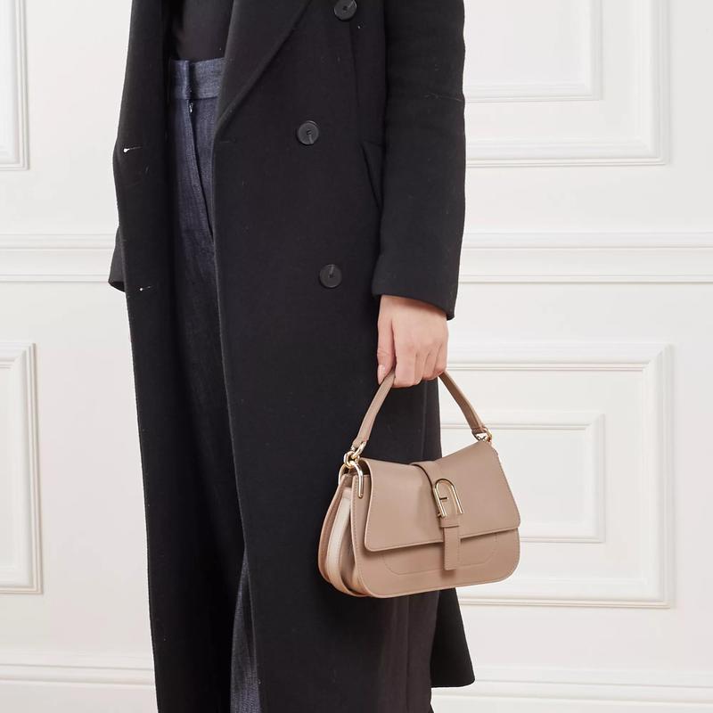 FURLAFurlaFlow迷你顶部手提单肩包经典百搭配色小巧时尚通勤手袋高清大图