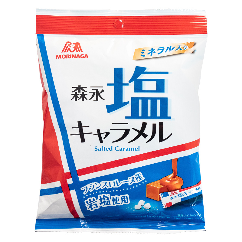 森永太妃糖岩盐糖日本进口零食海盐牛奶焦糖果抹茶散装喜糖心素谷