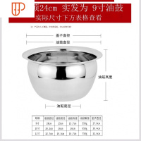 套装特厚漏勺不锈钢大号厨房油漏勺子油盆带盖过滤网厨师酒店家用 国泰家和 特厚油盆 单个 24cm