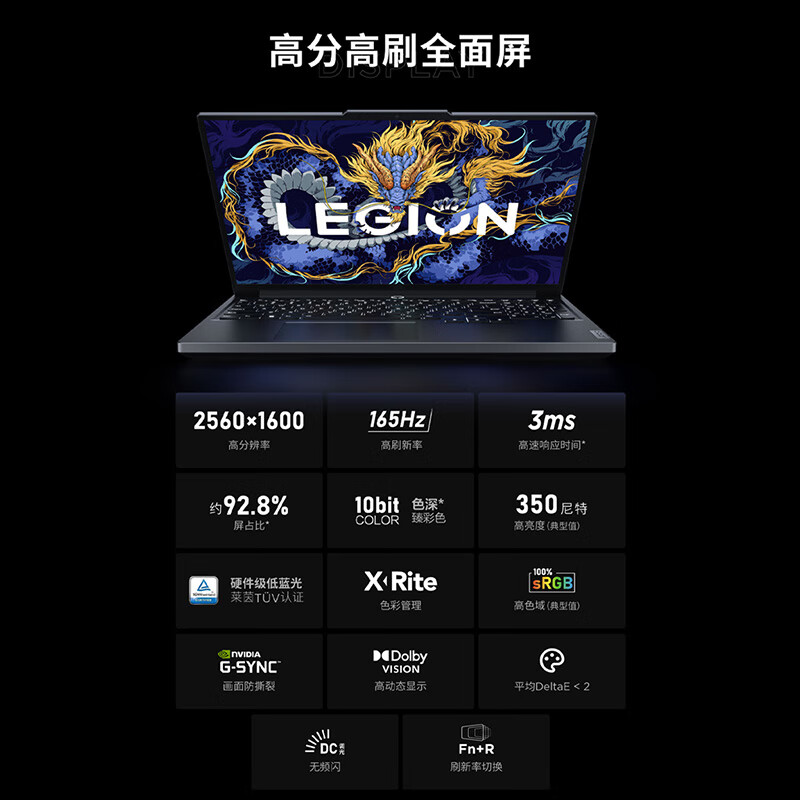 联想(Lenovo)拯救者Y7000P 16英寸电竞游戏笔记本电脑(14代酷睿 i7-14650HX 32G 1T RTX4050 6G独显 2.5K 165Hz)定制高清大图