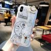 烫金多啦A梦iPhone11/prom苹果xs手机壳6/6s/8/xr/xsmax腕带7plus 呆呆张嘴腕带 ipho