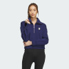 adidas 阿迪达斯三叶草女子半拉链运动翻领短款套头衫 IZ1515