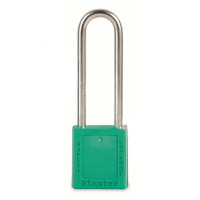 玛斯特锁 MASTER LOCK 410MCNLTGRN 6mm锁钩,锁钩净高76mm,44mm高, 绿色XENOY工程