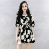 单件/套装 套装女2021新款时尚洋气韩版显瘦连衣裙短裤气质两件套 （裙子+短裤） 白菊 M(80-90斤)