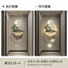 维诺亚3d立体玄关装饰画过道走廊轻奢led发光壁灯画新中式山水挂画