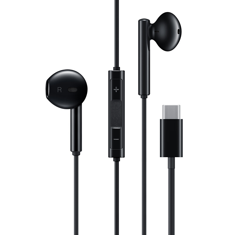 华为/HUAWEI 经典耳机原装Type-C接头耳机CM33 黑色 官方正品 适用华为Mate10、P20等高清大图