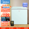[囤货储鲜]美的(Midea)202升家用母婴冰柜冷藏冷冻转换顶开门小型迷你冷柜卧式冷柜BD/BC-202KMT(E)