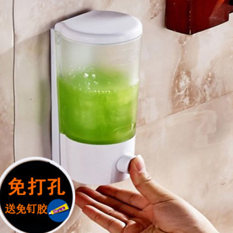 宾馆酒店浴室壁挂式免打孔洗发水沐浴露盒洗手液瓶子卫生间皂液器