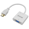 金佳佰业 Z138 贵族系列 HDMI/公 转 VGA母+音频 白色 畅享版