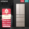 日立R-HW610NC 602L双循环真空保鲜自动制冰多门高端冰箱水晶雅金