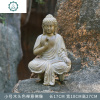 禅意佛像花园摆件庭院装饰别墅造景花园装饰泰国会所佛头树脂摆件 封后 小号释迦佛像摆件A