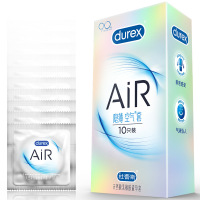 杜蕾斯(Durex) 避孕套 AiR隐薄空气套10只装 超薄款安全套套 男用成人情趣计生用品byt