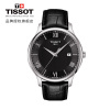 [特卖推荐]天梭(TISSOT)瑞士手表 俊雅系列皮带男士石英表T063.610.16.058.00