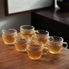 波纹杯6只 约120毫升 讯米电陶炉煮茶炉茶具套装家用迷你小型电磁炉玻璃煮茶器电热炉