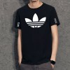 阿迪达斯三叶草白色短袖男2022夏季新款运动服宽松半袖T恤HC7167