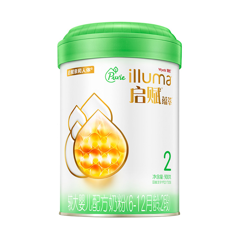 惠氏启赋有机较大婴儿奶粉2段900克