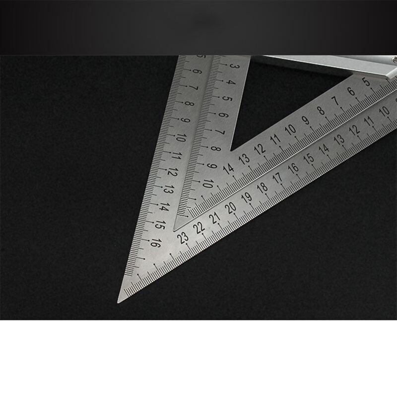 长鹿150mm不锈钢三角尺150mm高清大图
