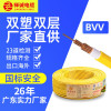 禅诚电缆 ZR-BVV双塑电线聚氯乙烯绝缘护套线 1.5平方-红色-100m