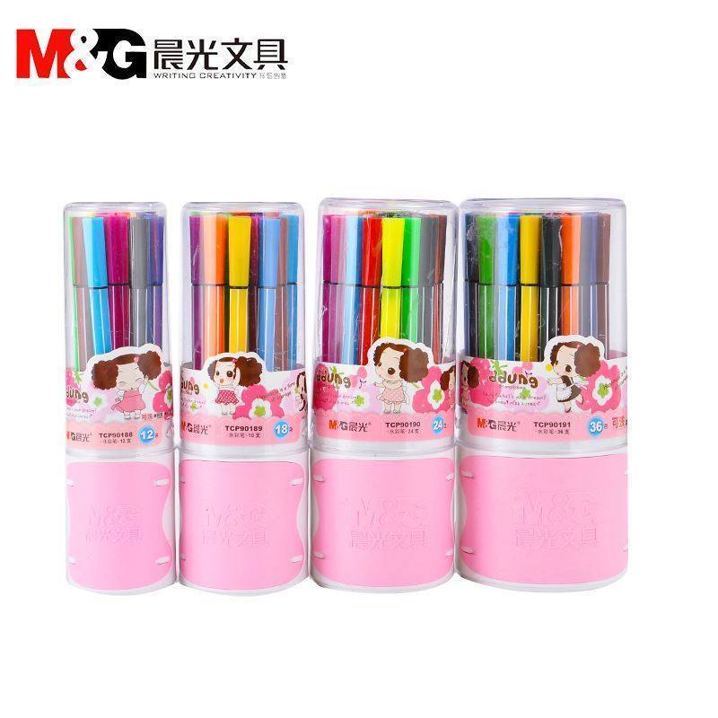 晨光文具(M&G)TCP9018812色儿童彩笔绘画笔可洗学生水彩笔米菲涂鸦笔画笔 12色 HB