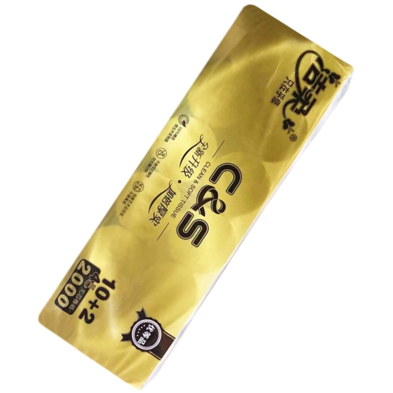 洁柔 GJ038-10 有芯卷纸 卫生纸 180g(金尊有芯) 10卷/提