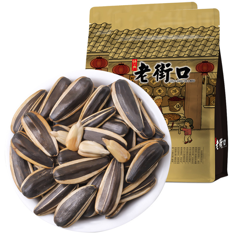 老街口奶油五香瓜子500gx2袋特产零食坚果炒货葵花籽非散装批发视频