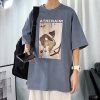 梵克公牛港风T恤男宽松衣服男生短袖ins超火男装休闲流牌韩版体恤上衣