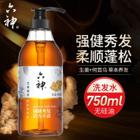 六神[强健秀发]生姜洗发水750ml(去屑止痒 呵护头皮 清爽控油 洗发液 洗发露)(新老包装随机发货)