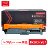 京贤TN283/287打印量1400页适用兄弟HL-3160/3190/MFC-9150 粉盒 (计价单位:只) 黑色