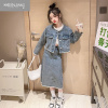 可莉允女童款连衣裙2023新款时髦洋气大童儿童春装女孩牛仔套装裙子
