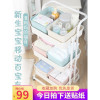 小推车置物架婴儿用品落地厨房多层储物卧室带轮可移动宝宝收纳架收纳层架 三维工匠