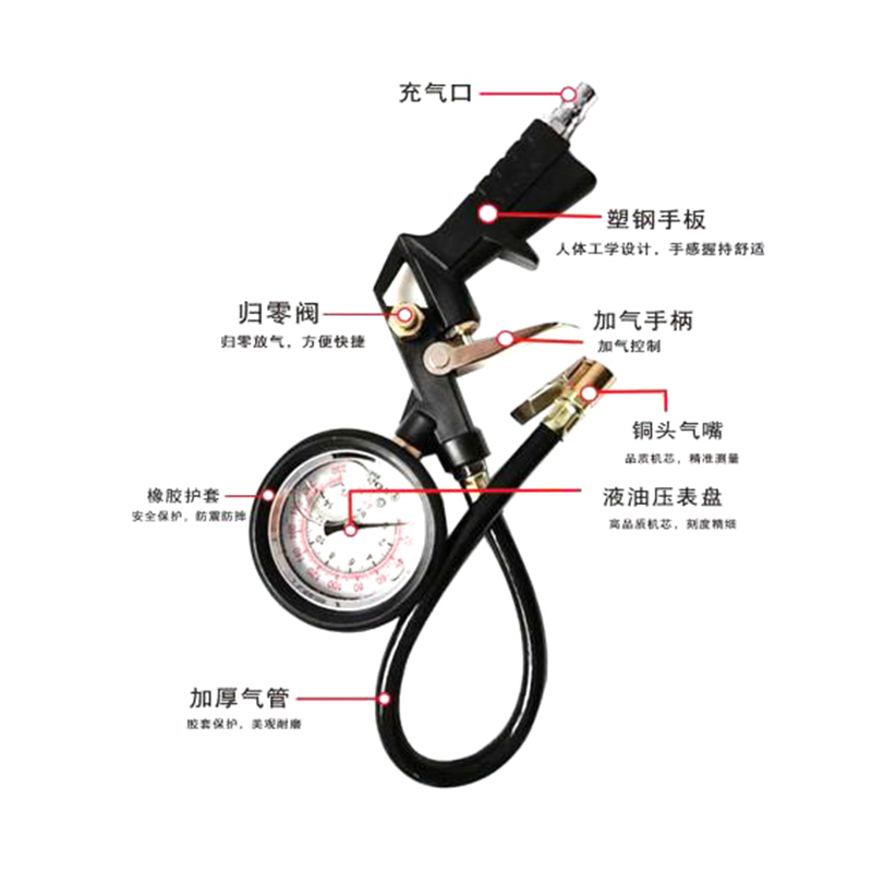 约克(YONK)TG-3专业级防震胎压表高清大图