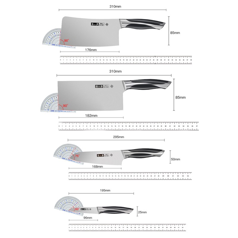 张小泉 不锈钢刀具 家用套刀 六件套装 启航Plus系列六件套刀D31510100 升级款高清大图