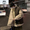 NEW LAKE双面穿棉服男冬季棉袄面包服宽松帅气Chic外套情侣棉衣潮