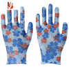 三维工匠夏季薄款印花手套女男家务尼龙手套花色手套轻薄透气劳保工作手套 天蓝色蓝花[12双无胶款] L