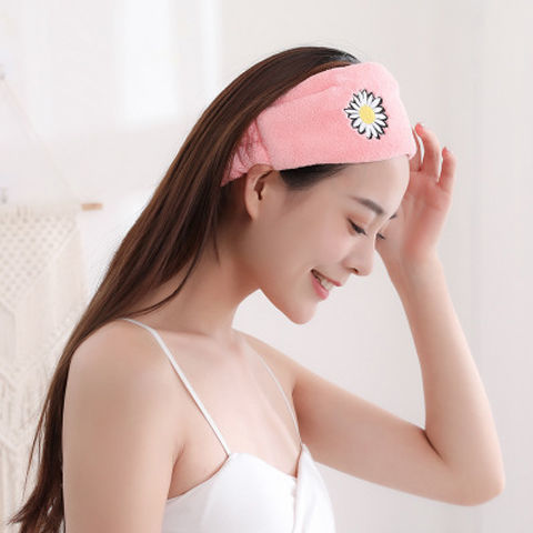 弗星干发帽可爱简约网红洗脸化妆束发带洗脸女发箍女头箍发卡头套绑发