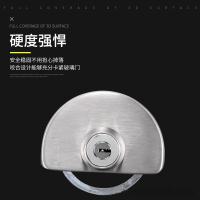 水龙珠(SHUILONGZHU)玻璃门锁推拉门玻璃锁双门免开孔不锈钢店铺中央锁单门双开门锁