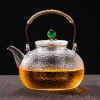 猫眼锤纹壶(700ml) 耐高温玻璃烧水壶提梁锤纹泡茶养生高硼硅透明煮茶器电陶炉煮茶壶
