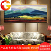 纯手绘欧式风景巨人山油画玄关装饰画客厅办公室餐厅美式定制挂画
