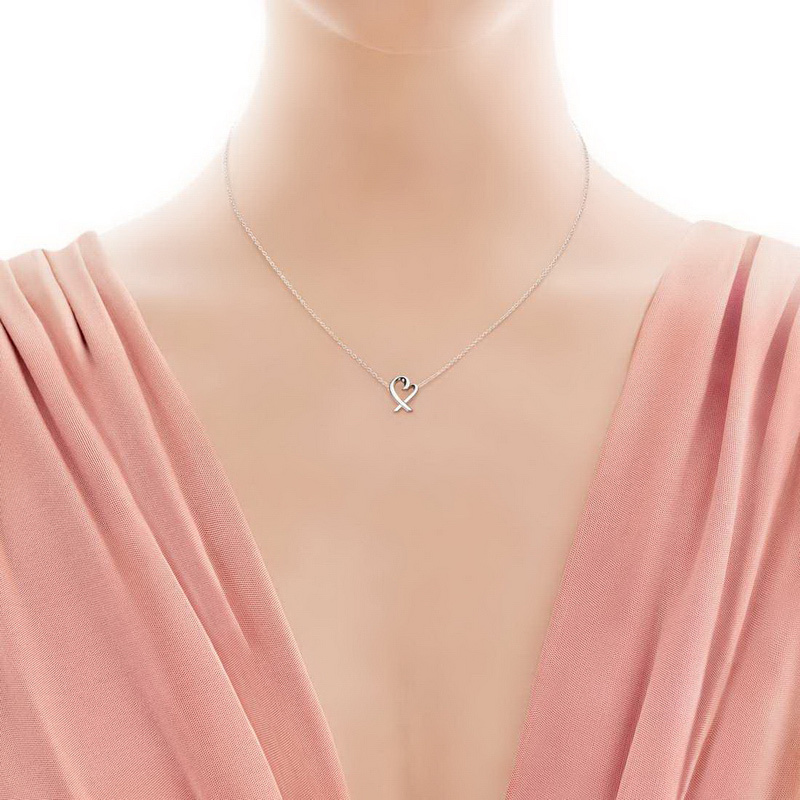TIFFANY&CO.蒂芙尼 925银 毕加索系列 爱心项链