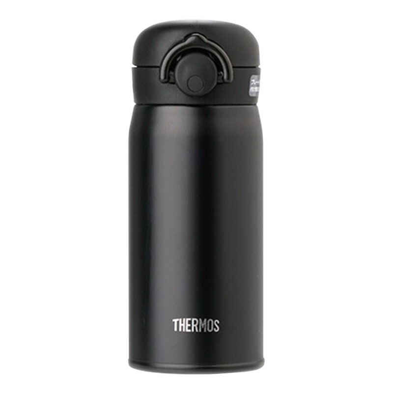 膳魔师(THERMOS)保温杯304不锈钢男女士学生水杯JNR-351 防漏车载水杯礼品礼物350ml 黑色