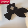 KAMIXIWA韩国黑色丝绒蝴蝶结发饰猪大肠发圈网红2021年新款法式复古头饰女