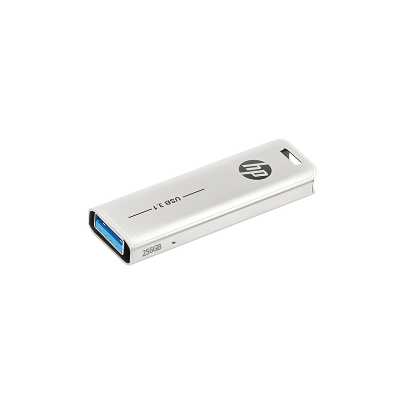 惠普（HP）U盘256G X796w 高速读写USB3.1 金属商务办公可伸缩电脑车载两用优盘256g高清大图