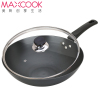 MAXCOOK美厨加厚精铁健康无涂层不易粘不生锈圆底炒锅 MCC475 32CM 32