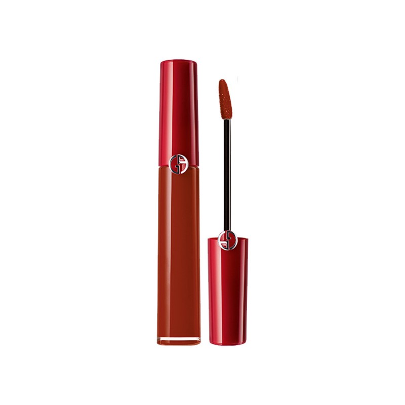 阿玛尼(ARMANI)「传奇红管」 臻致丝绒哑光唇釉206 6.5ml 陶土红棕