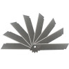 得力(deli) 2011 8刀头SK5合金钢大号 美工刀片/裁纸刀片 10片/盒
