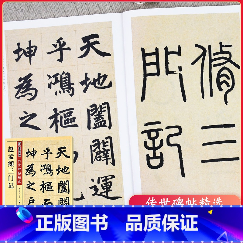 [正版]字帖传世碑帖精选彩色本 二辑 赵孟頫三门记 楷书书法毛笔字贴 初学者毛笔字帖入门练习 历代老碑帖法书选名品系列